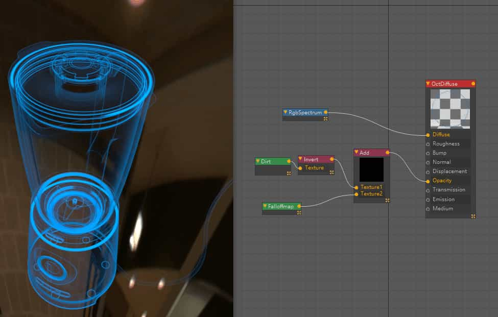 C4D使用Octane渲染科技线条